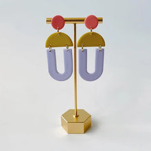 Billie | Blocky Geometric Polymer Clay Earrings (Multiple Colors)