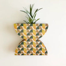 Double Dome Geometric Wall + Tabletop Vase Planter