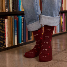Socks That Give Books (Red Apples, Pencils, and Glasses)