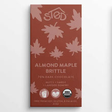 Mini Almond Maple Brittle Chocolate Bar - Fair Trade