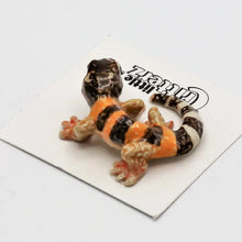 Gladiator Leopard Gecko Porcelain Miniature