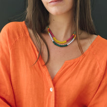 Recycled African Glass and Mixed Bead Necklace