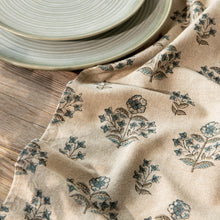 Salvia Chambray Block Print Dishtowel