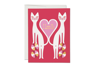 Cat Love Greeting Card