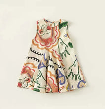 Graffiti Print A-Line Dress