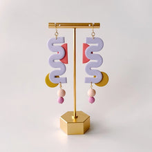 Cleo | Colorful Squiggle Polymer Clay Earrings