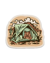 Camping Cat Sticker