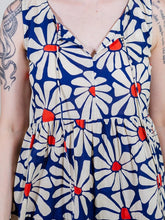 Navy Floral Thais Tiered Sleeveless Dress LAST ONE