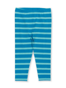 Blue Stripy Leggings