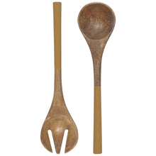 Solid Color Mango Wood Serving Bowls