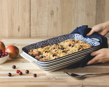 Indigo Triangles Baking Dish