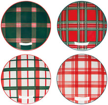 Holiday Plaid Appetizer Plates (Multiple Styles)