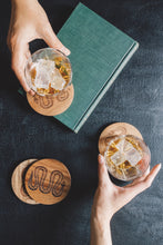 Olympus Engraved Acacia Wood Coasters (Set of 4)