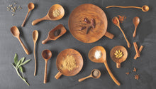Teak Wavy Wood Shovel Spoon