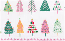 Glitzmas Trees Embellished Tea Towel