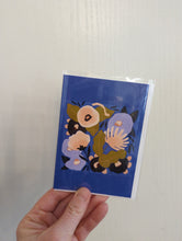 Blue Flower Hanky Greeting Card by Local Maker Jill Reynolds