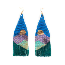 Vista Beaded Fringe Earrings (Multiple Colors)