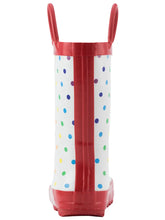 Rainbow Polka Dot Rain Boots
