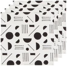 Domino Block Printed Napkins (Set of 4)