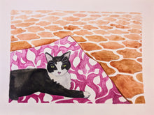 Cats On Rugs by Mari M. (9 x 12)