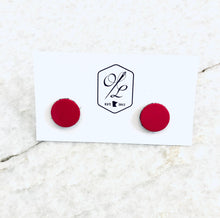 Leather Dot Earrings