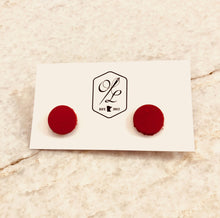 Leather Dot Earrings