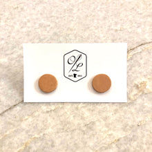 Leather Dot Earrings