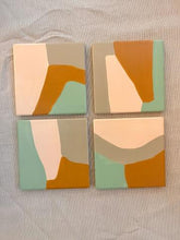 Hand Painted Ceramic Coasters (set of 4)- Original Artwork by Gina Gaetz