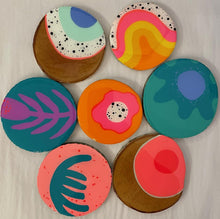 Lauren Strom Hand Painted Coasters (Multiple Styles)