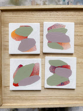 Hand Painted Ceramic Coasters (set of 4)- Original Artwork by Gina Gaetz