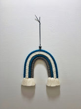 Fiber Art Woven Rainbows