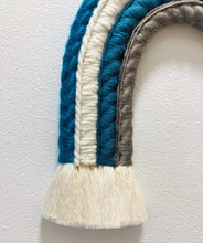 Fiber Art Woven Rainbows