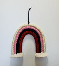 Fiber Art Woven Rainbows