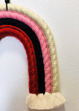 Fiber Art Woven Rainbows