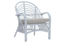 Riana Painted Rattan Occasional Chair With Cushion