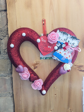 Wall Heart Décor Valentines Day Assemblage by Z Amore