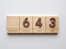 Wooden Place Value Board