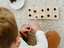 Wooden Ten Frame & Counting Pieces • Modern Wood Math Board