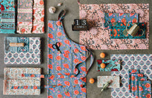 Poppy Hand Block Printed Apron
