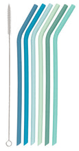 Silicone Straws (Set of 6 with 2 Color Options)