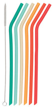 Silicone Straws (Set of 6 with 2 Color Options)