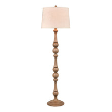 Washed Oak Turned Post Floor Lamp