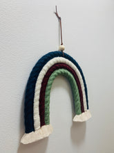 Fiber Art Woven Rainbows