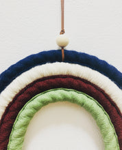 Fiber Art Woven Rainbows