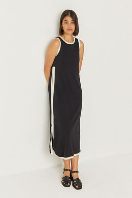 Nalia Side Zip Organic Cotton Dress