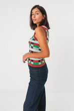 Naiara Sleeveless Check Sweater Top/Tank
