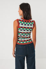 Naiara Sleeveless Check Sweater Top/Tank