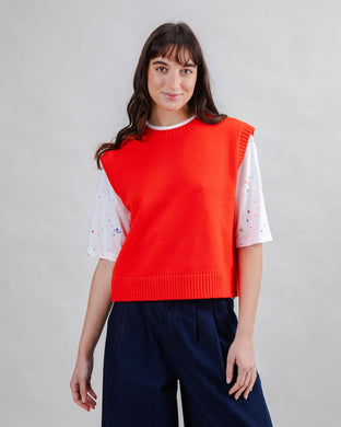 Brava Fabrics Red Wool Vest – Certified Responsible Wool