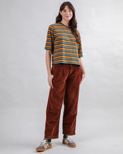 Organic Cotton Stripes Squared Tee - Multicolor
