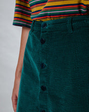 Organic Cotton Corduroy Mini Skirt - Green